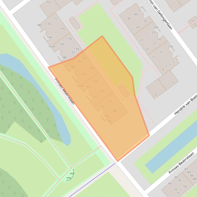 Kaart van postcodegebied 2273XR.