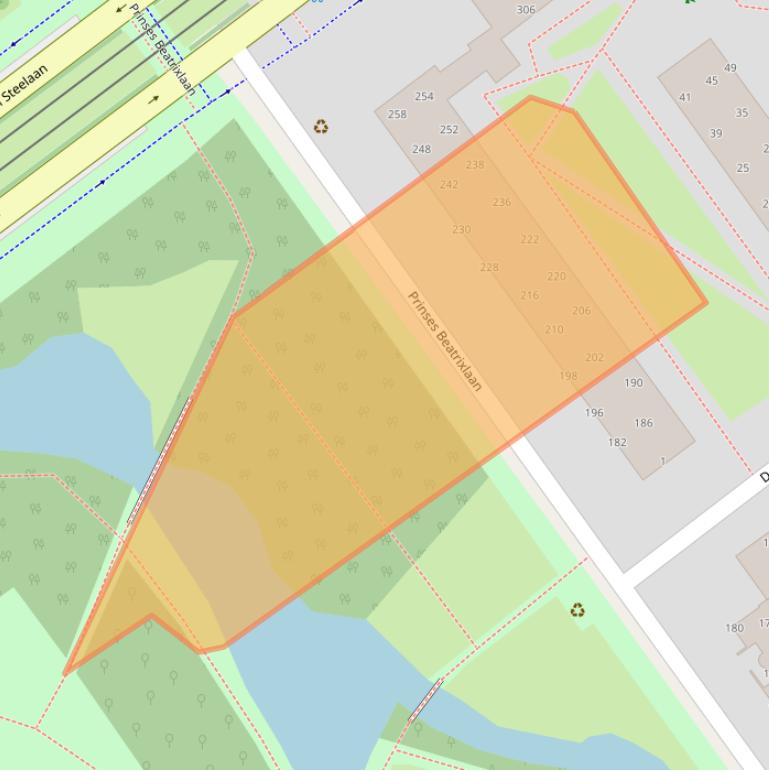 Kaart van postcodegebied 2273XT.