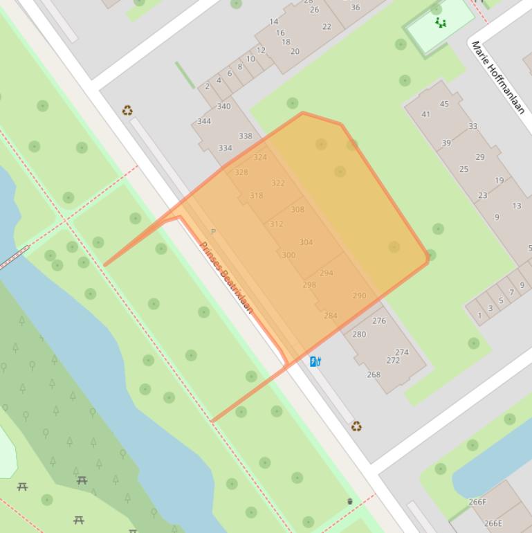 Kaart van postcodegebied 2273XW.