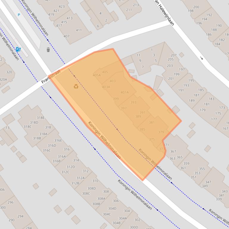 Kaart van postcodegebied 2274AK.