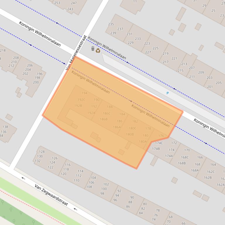 Kaart van postcodegebied 2274AP.