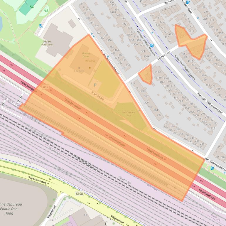 Kaart van postcodegebied 2274AX.