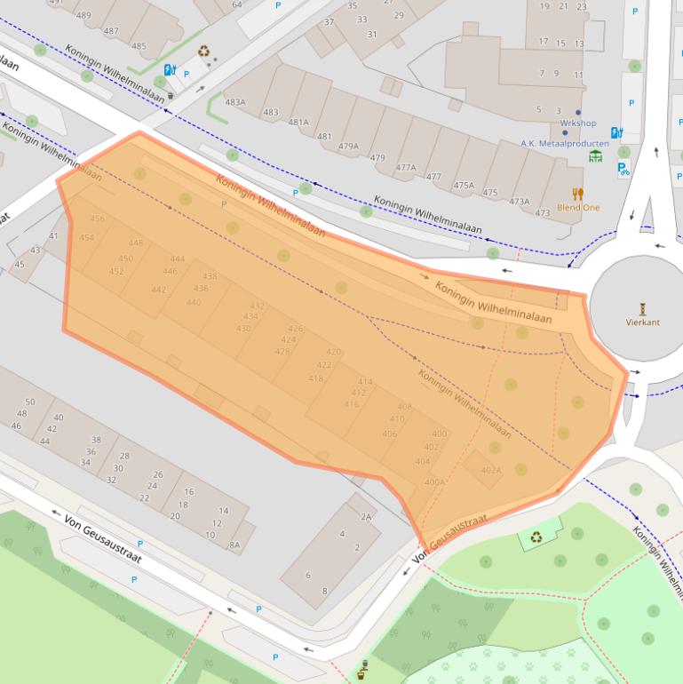 Kaart van postcodegebied 2274BJ.