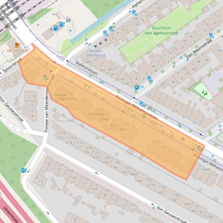 Kaart van postcodegebied 2274BM.