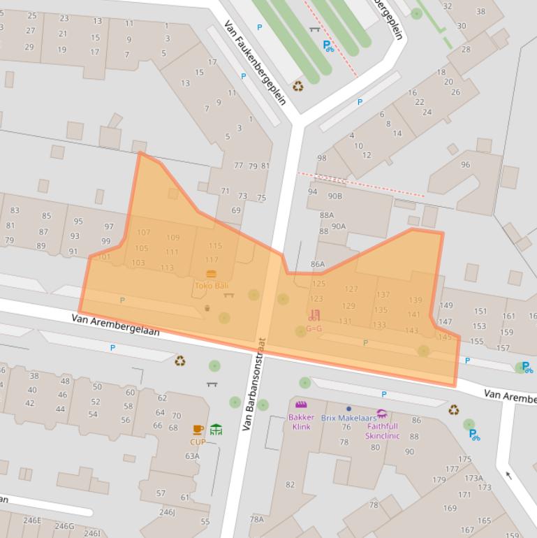 Kaart van postcodegebied 2274BR.