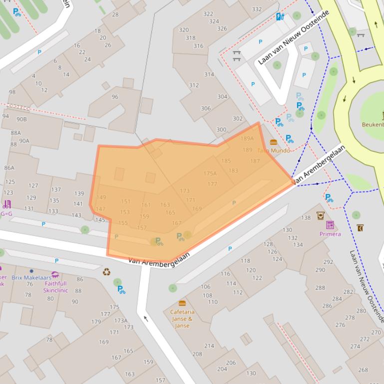 Kaart van postcodegebied 2274BS.