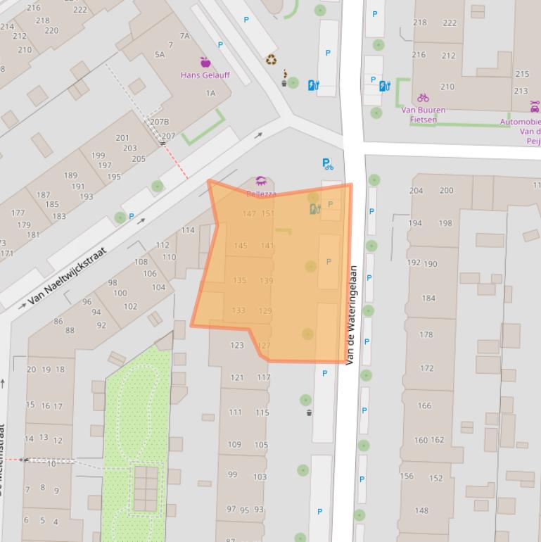 Kaart van postcodegebied 2274CD.