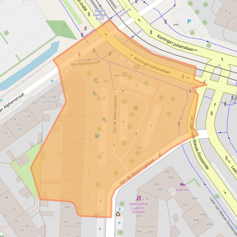 Kaart van postcodegebied 2274CG.