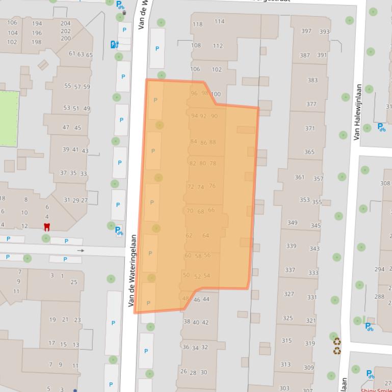 Kaart van postcodegebied 2274CJ.