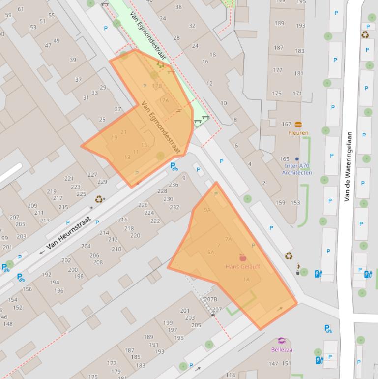 Kaart van postcodegebied 2274CR.