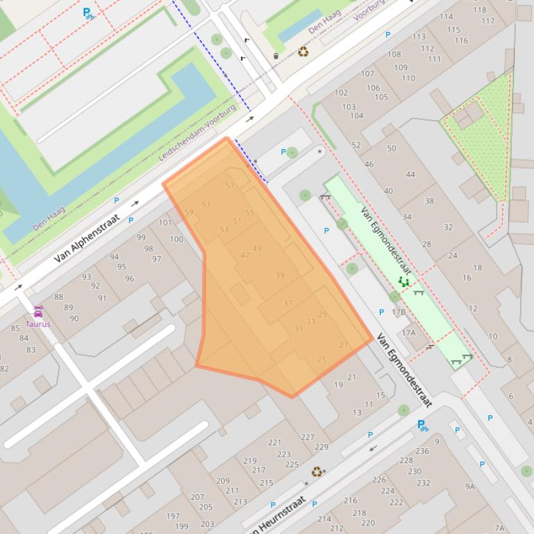 Kaart van postcodegebied 2274CS.