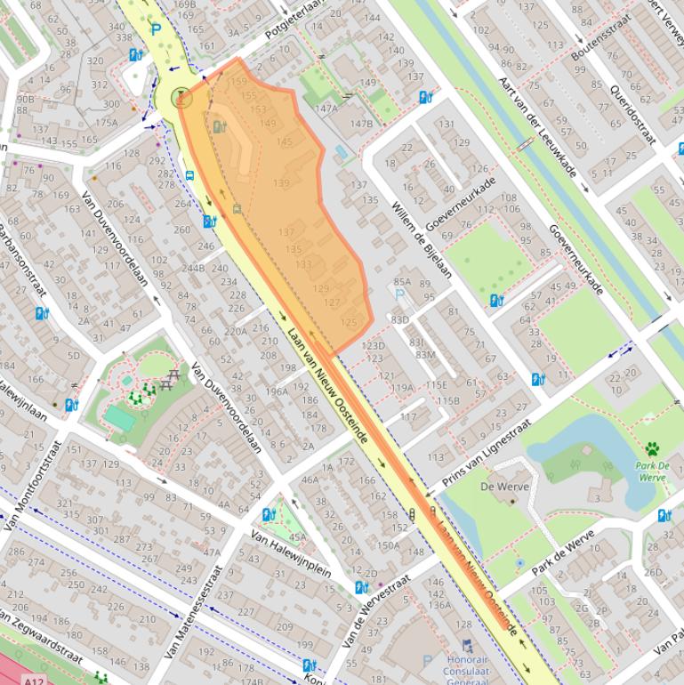 Kaart van postcodegebied 2274EE.