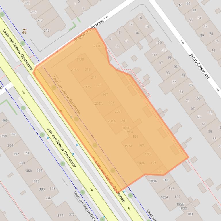 Kaart van postcodegebied 2274GB.