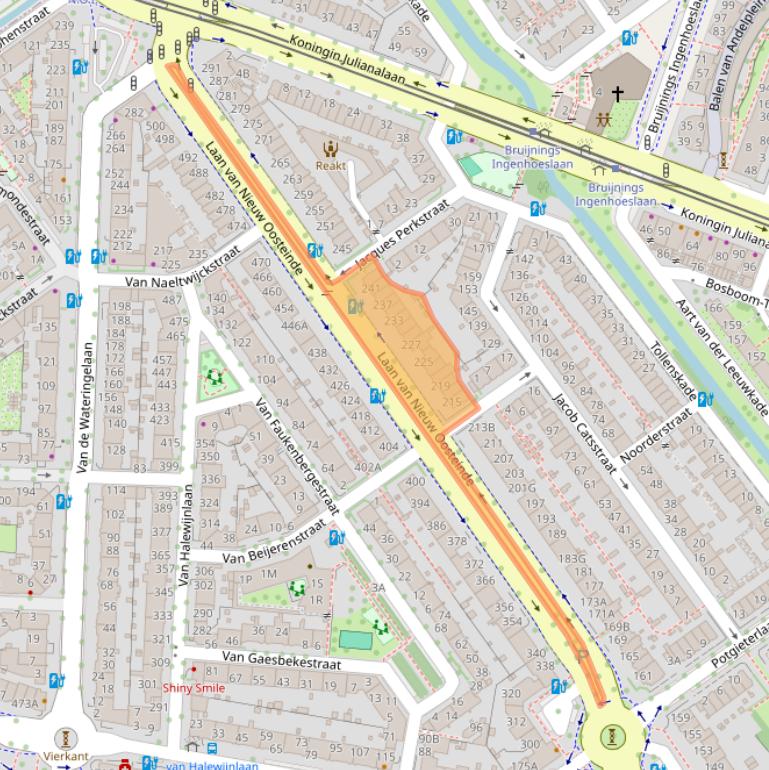 Kaart van postcodegebied 2274GC.