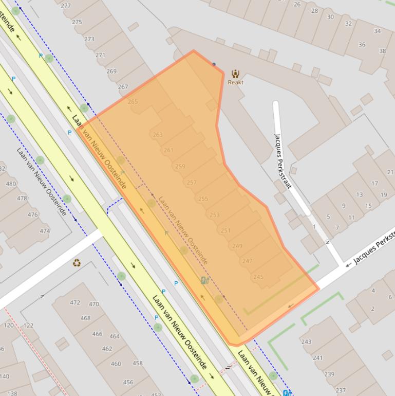 Kaart van postcodegebied 2274GD.