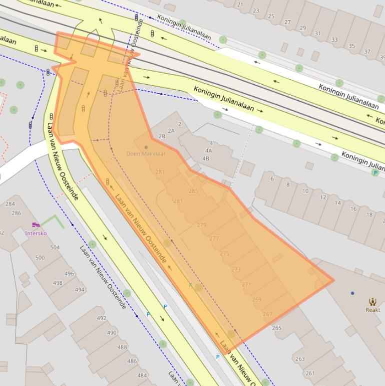 Kaart van postcodegebied 2274GE.
