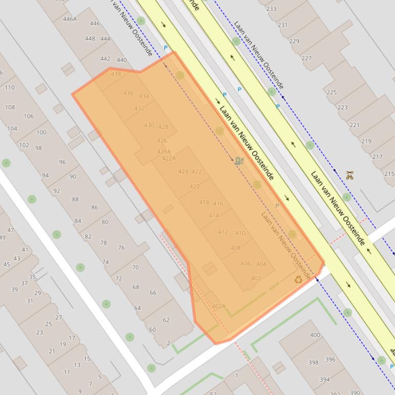 Kaart van postcodegebied 2274GJ.