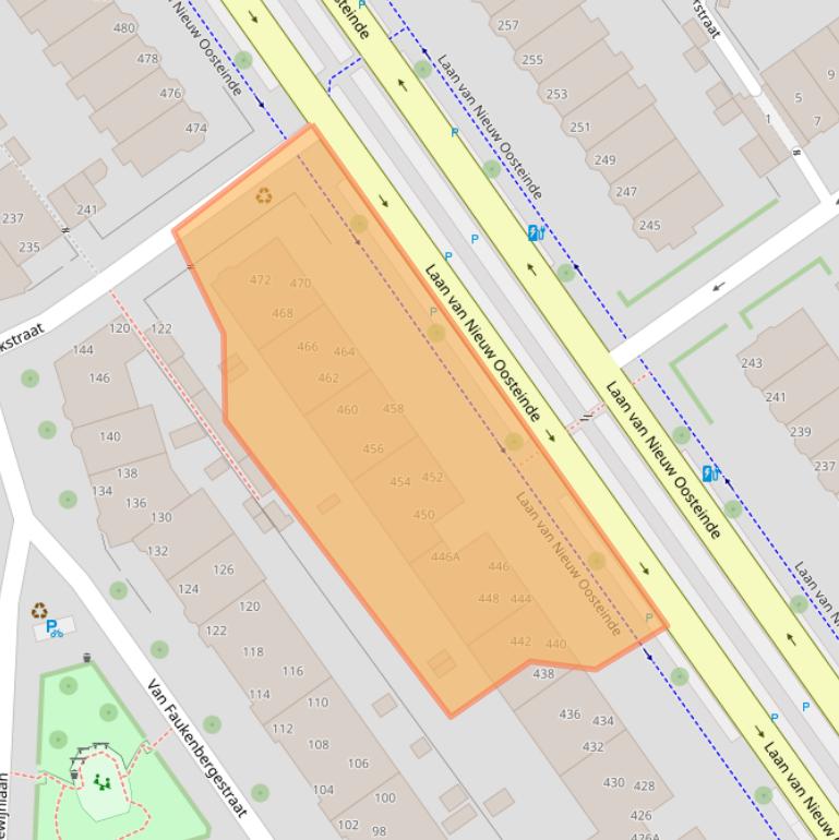 Kaart van postcodegebied 2274GK.