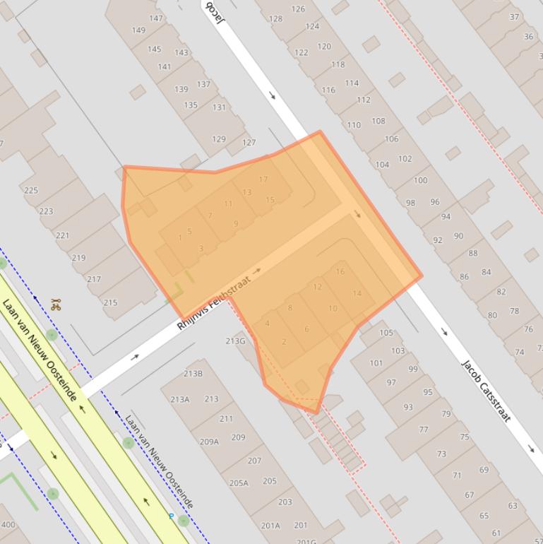 Kaart van postcodegebied 2274GN.