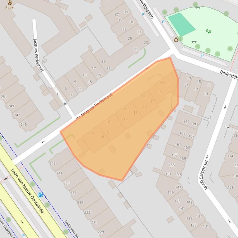 Kaart van postcodegebied 2274GR.