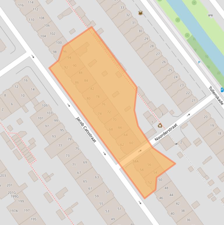 Kaart van postcodegebied 2274GX.