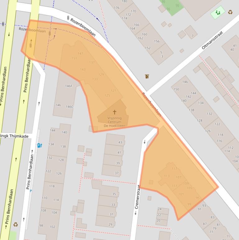 Kaart van postcodegebied 2274HK.