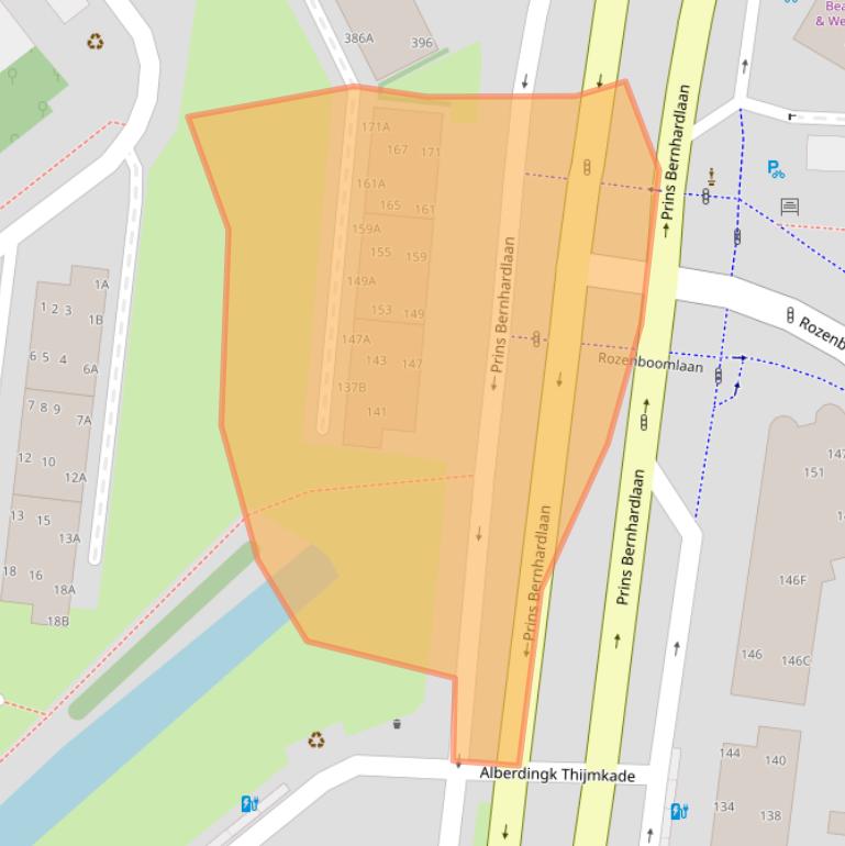 Kaart van postcodegebied 2274HX.