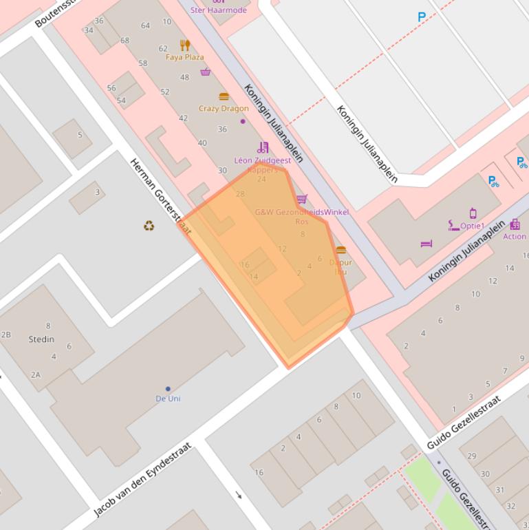 Kaart van postcodegebied 2274JH.