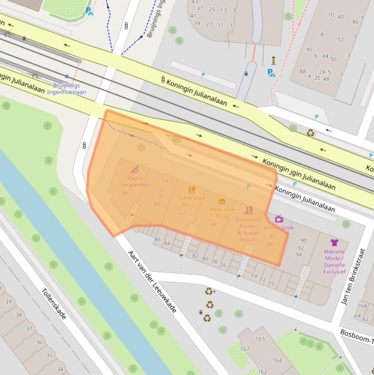 Kaart van postcodegebied 2274JL.