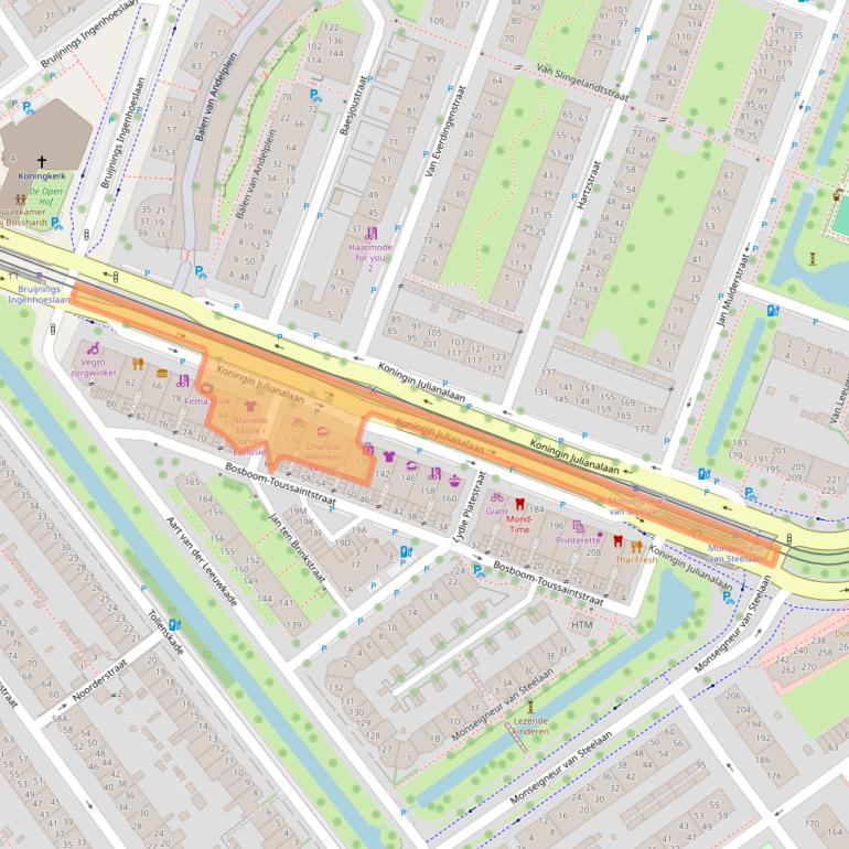 Kaart van postcodegebied 2274JM.
