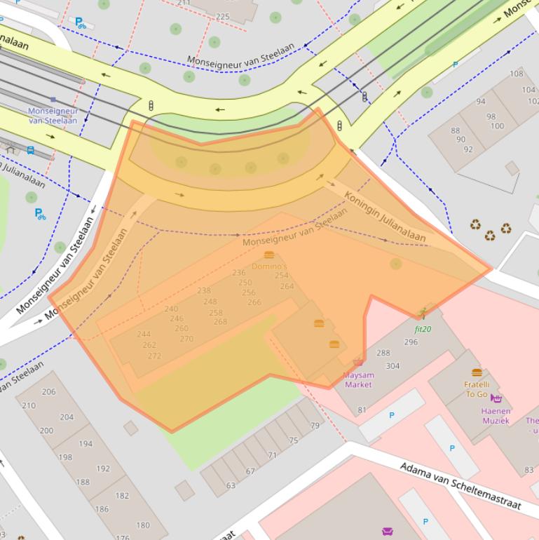 Kaart van postcodegebied 2274JR.