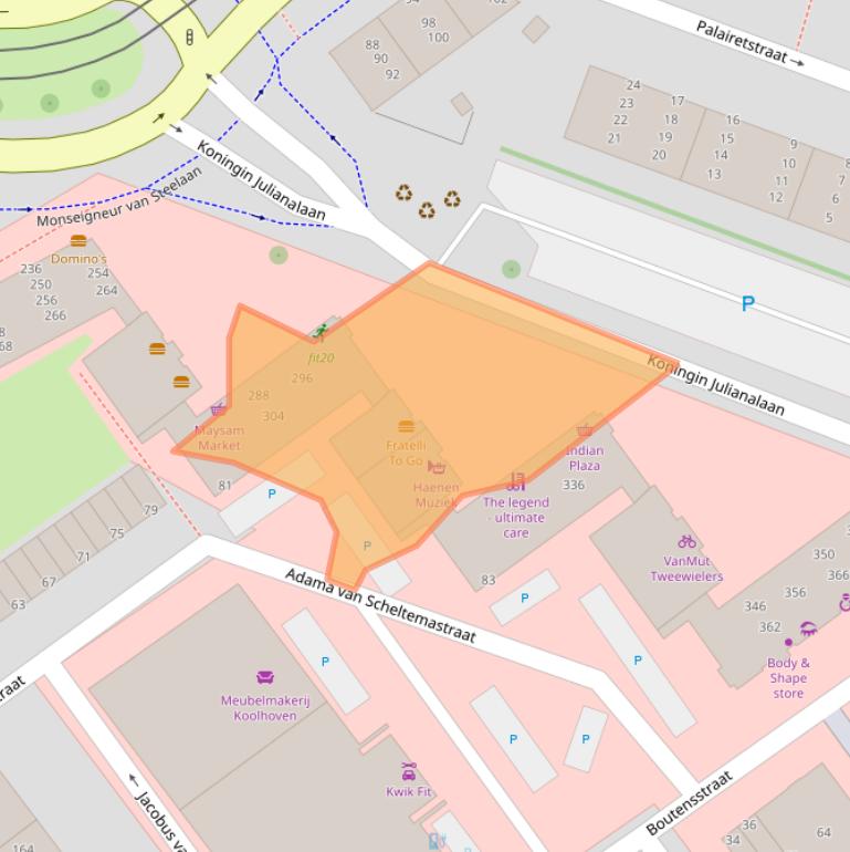 Kaart van postcodegebied 2274JS.