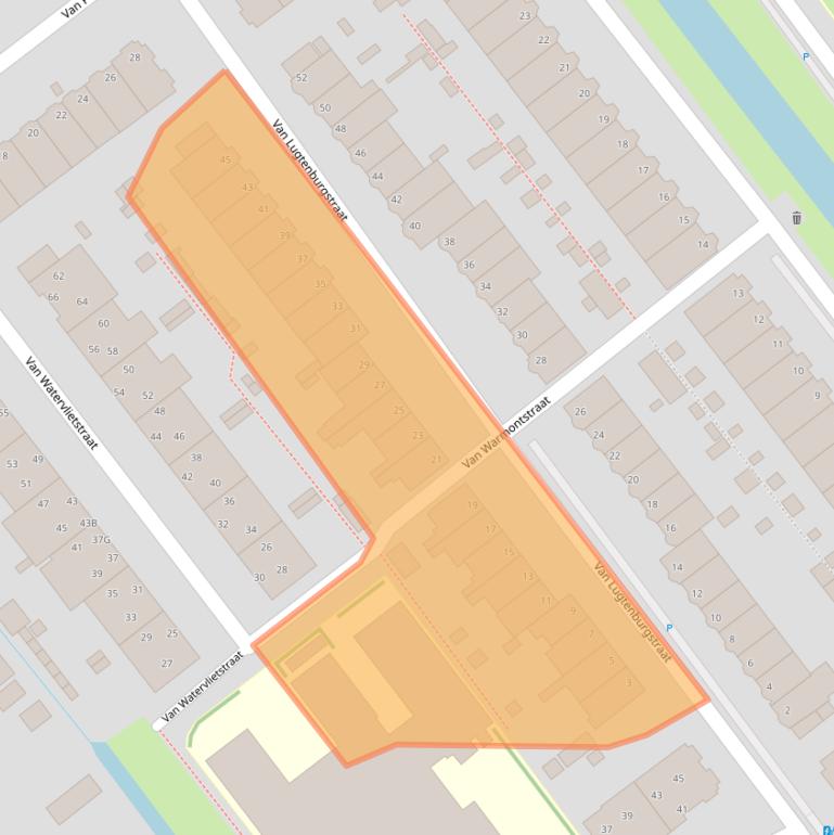 Kaart van postcodegebied 2274KA.