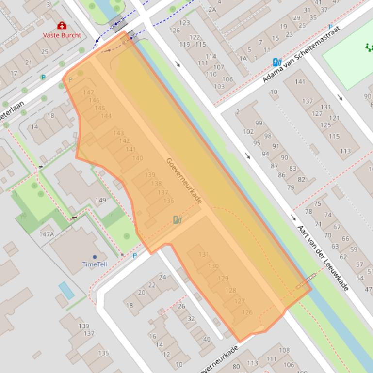 Kaart van postcodegebied 2274KN.