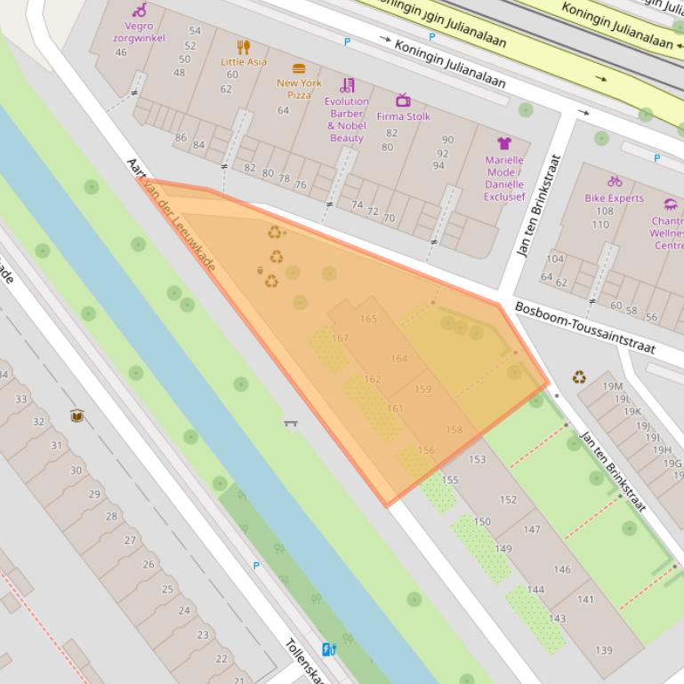 Kaart van postcodegebied 2274LG.