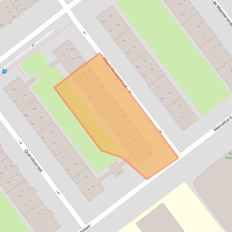 Kaart van postcodegebied 2274LH.