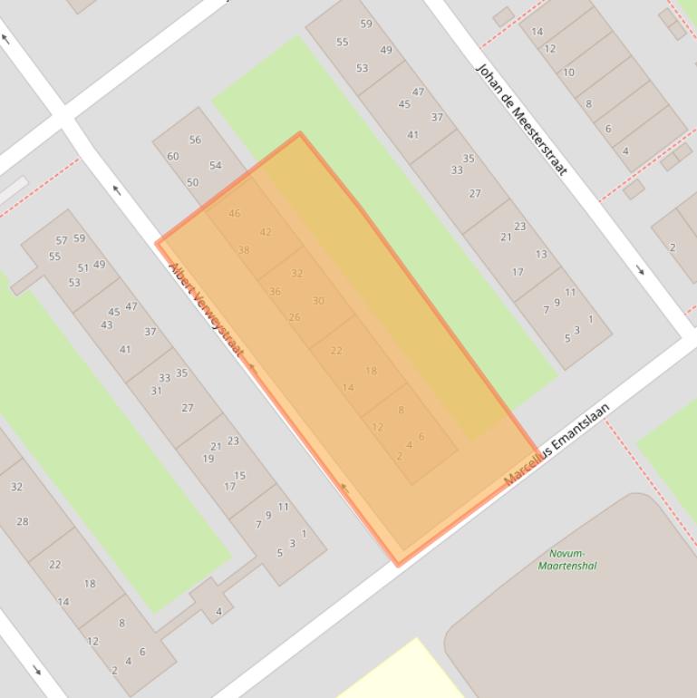 Kaart van postcodegebied 2274LK.