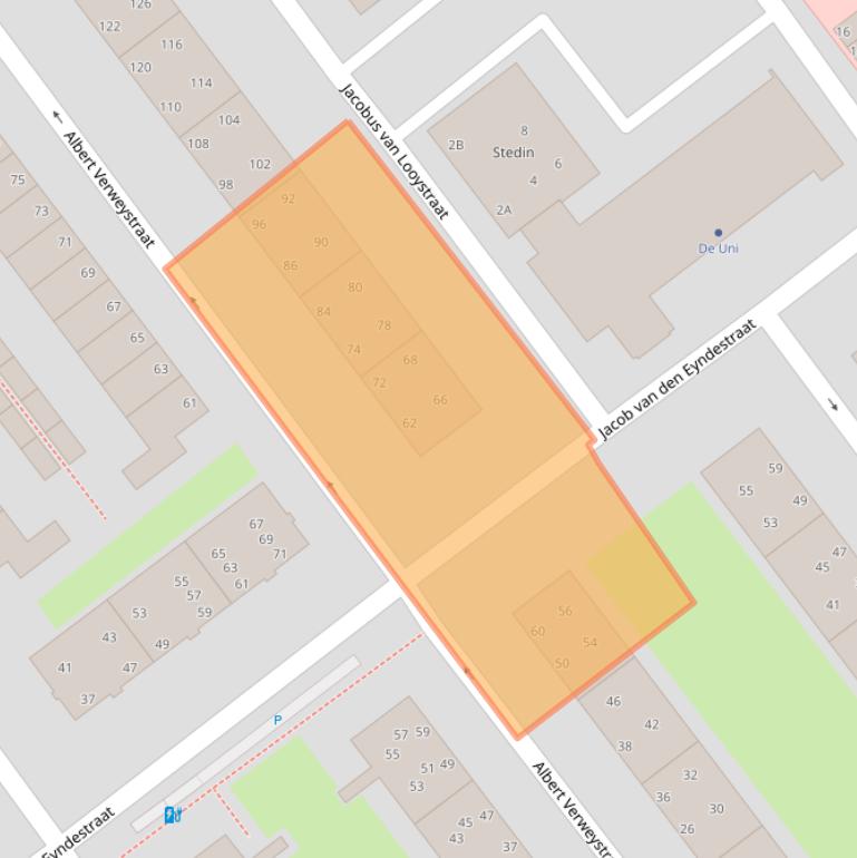 Kaart van postcodegebied 2274LL.