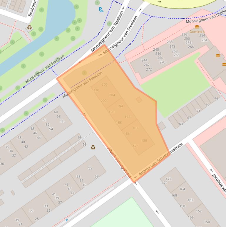 Kaart van postcodegebied 2274LP.