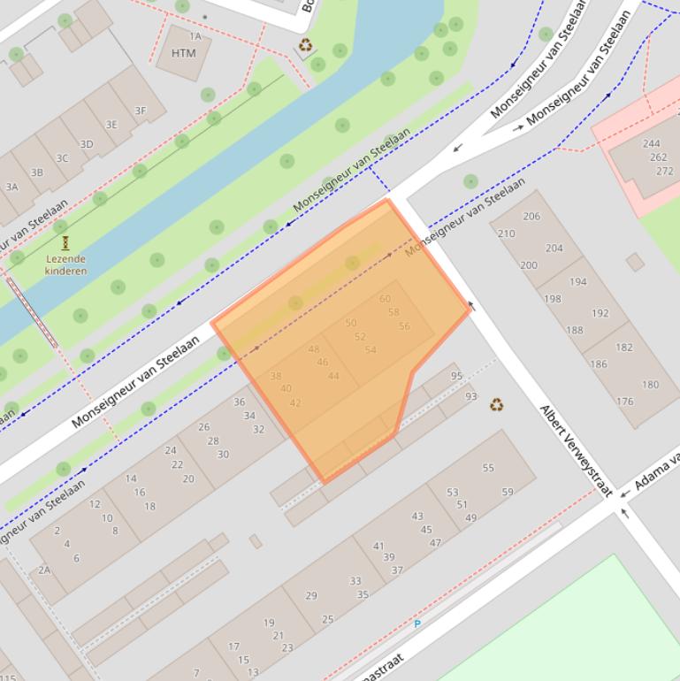 Kaart van postcodegebied 2274LS.