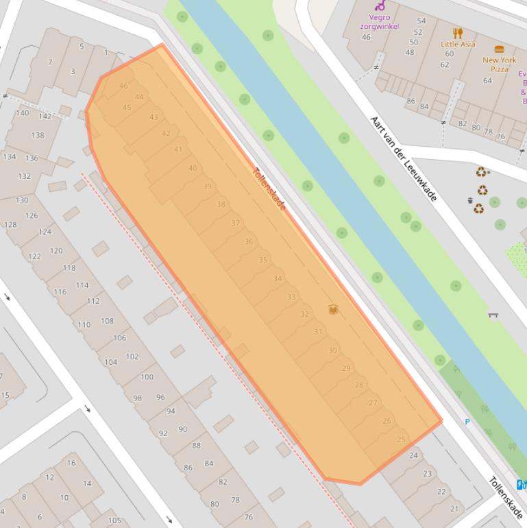 Kaart van postcodegebied 2274LV.