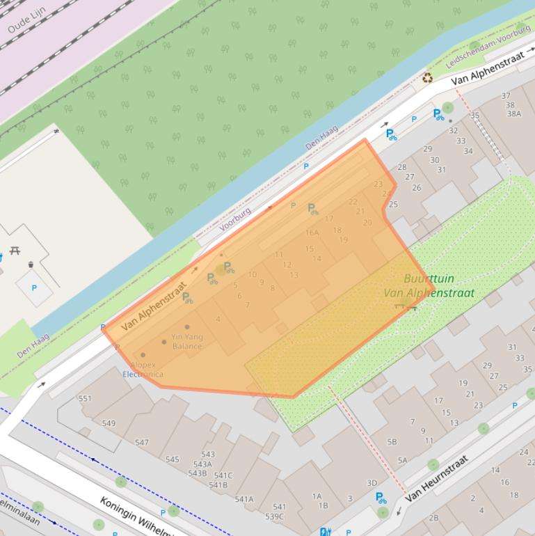 Kaart van postcodegebied 2274NA.