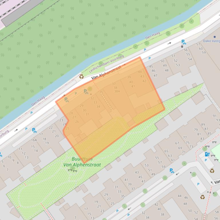 Kaart van postcodegebied 2274NB.