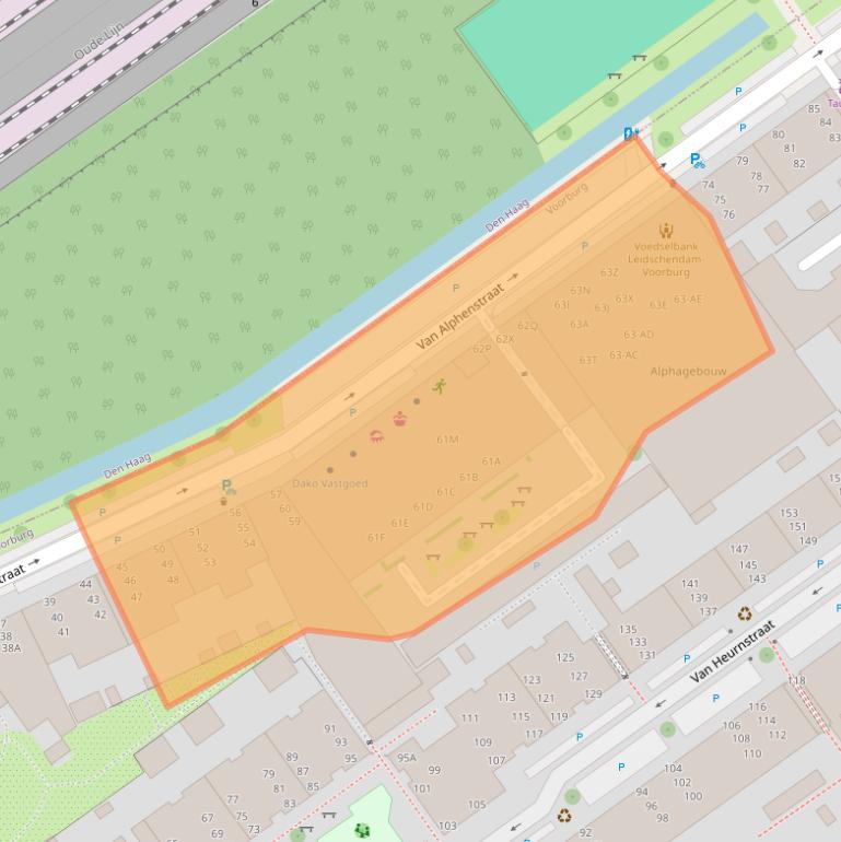Kaart van postcodegebied 2274NC.