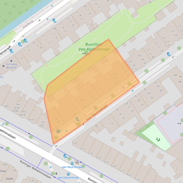 Kaart van postcodegebied 2274NG.