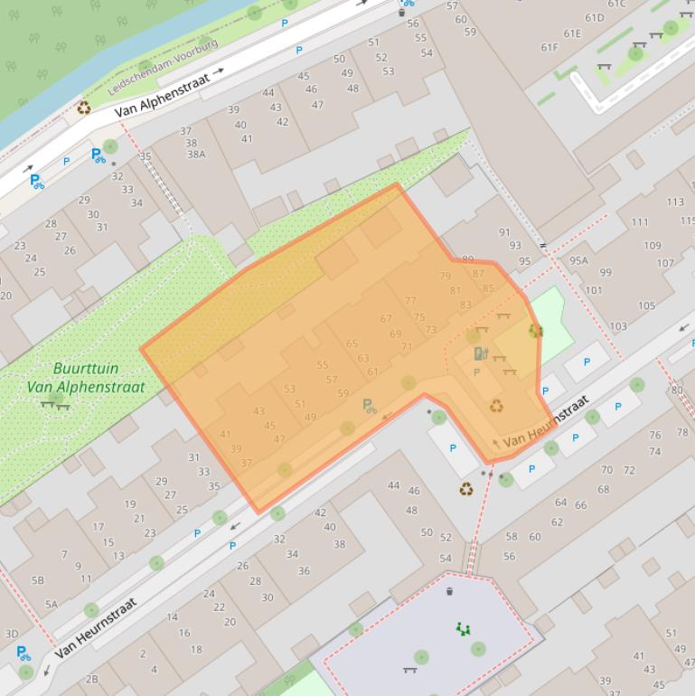 Kaart van postcodegebied 2274NH.