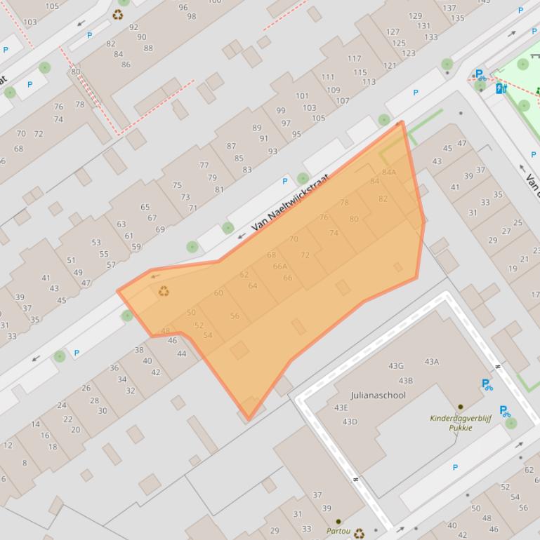 Kaart van postcodegebied 2274PC.