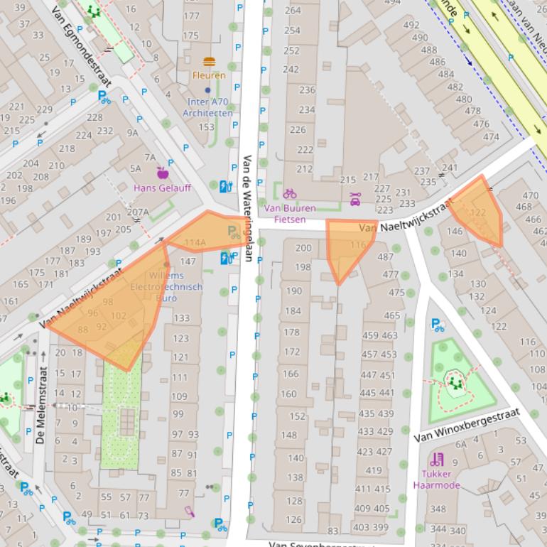 Kaart van postcodegebied 2274PD.