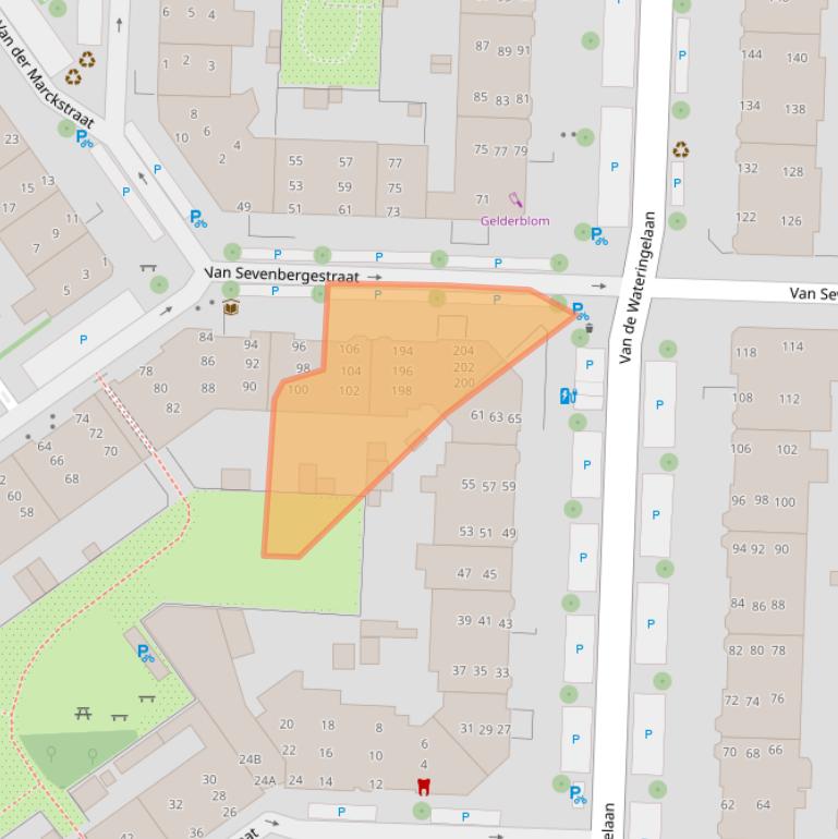 Kaart van postcodegebied 2274PN.