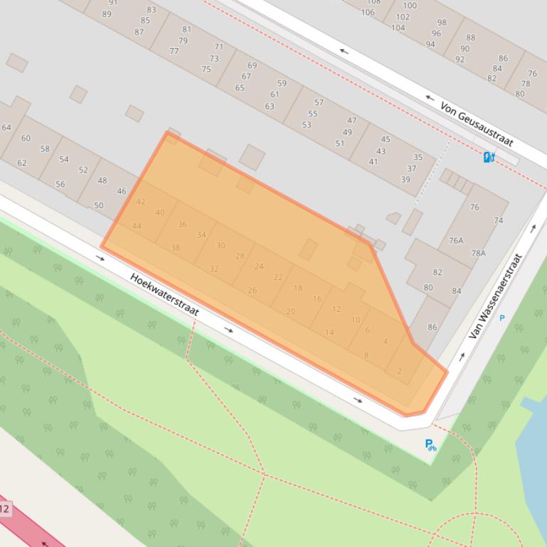 Kaart van postcodegebied 2274PX.